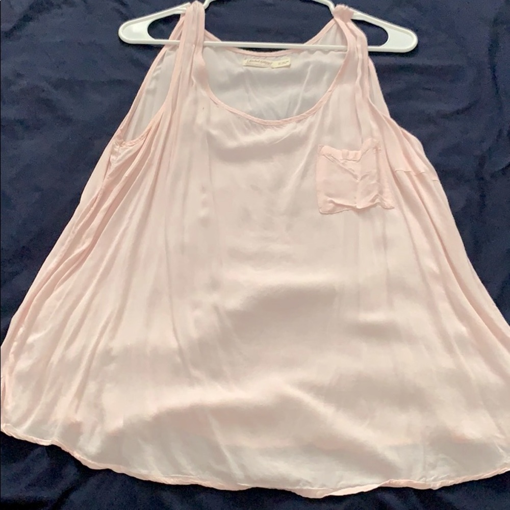 Pink sheer blouse